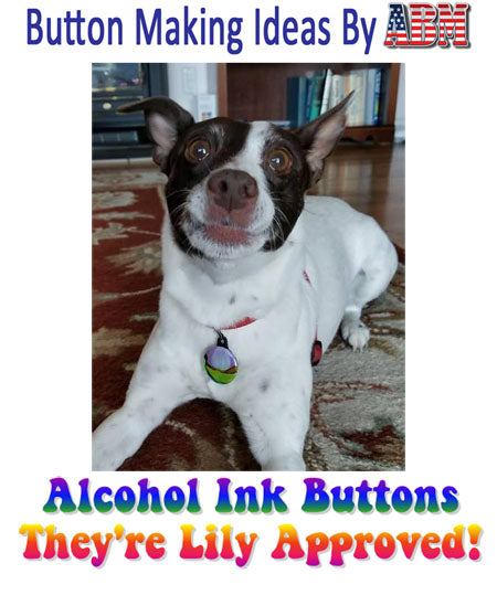 Button Making Ideas by ABM - Alcohol Ink Buttons