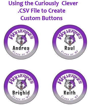 How to Create a Mail Merge List for Custom Name Buttons