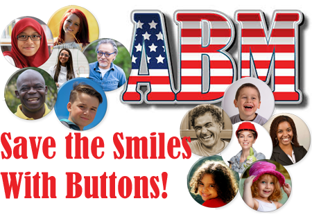 Photo Buttons Show the Smile Behind the Mask - Button Making Ideas From ABM