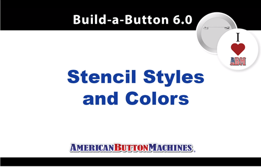 Using Stencils and Gradient Colors in Button Design Software from ABM