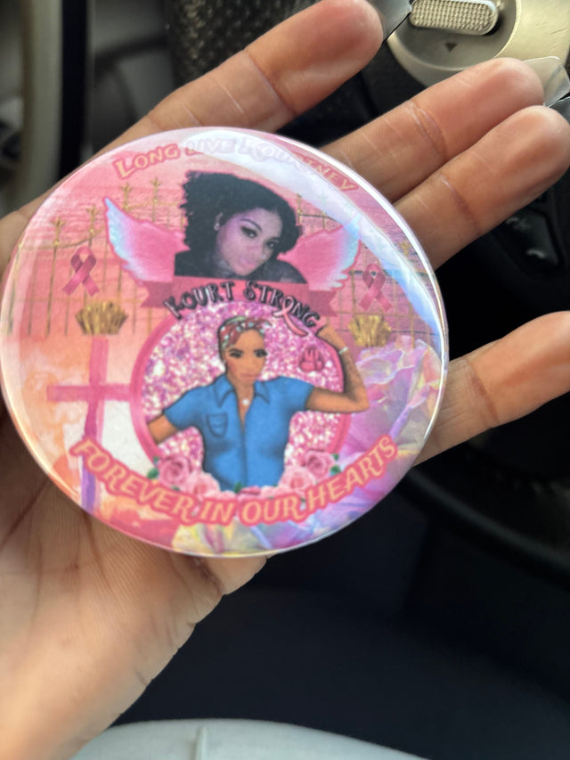 Memorial Buttons - customer photo
