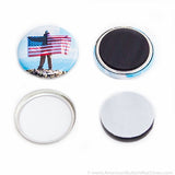 1" Round Adhesive Backed Magnet for 1.25" Collet Back - 1.5" & 1.75" Un-Pinned Magnets - American Button Machines