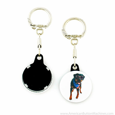 1.25" Versa-Back Snap Hook Keychain Set - American Button Machines