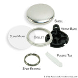 1.25" Versa-Back Split Keyring Set - American Button Machines