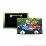 1.75"x2.75" Rectangle Horizontal Pinback Sets - American Button Machines