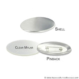 1.75x2.75 Oval Pinback Button Sets - American Button Machines