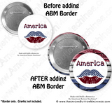 Digital Download for Buttons - Patriotic Border Set
