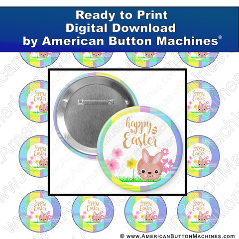 Happy Easter - Digital Download for Buttons