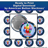 Party Time - Digital Download for Buttons