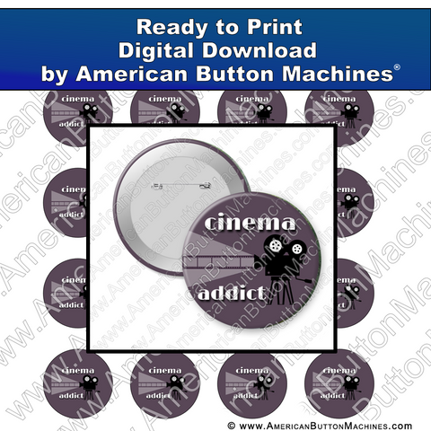 Digital Download, For Buttons, Digital Download for Buttons, cinema, movies, film.