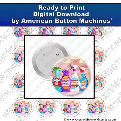 Digital Download, for buttons, digital download for buttons, corona, covid, clean, panic