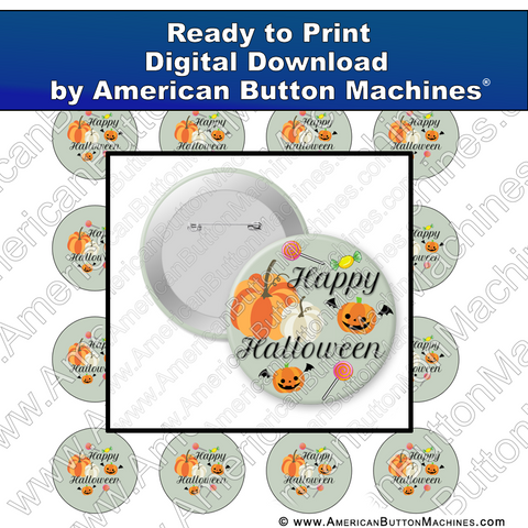 Digital Download, For Buttons, Digital Download for Buttons, Pumpkins, Halloween, Jack-o-Lantern