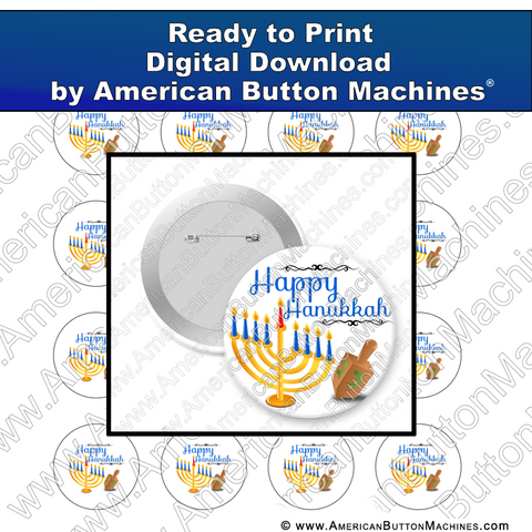 Digital Download, For Buttons, Digital Download for Buttons, Hanukkah, Holidays