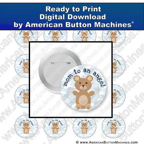 Digital Download, For Buttons, Digital Download for Buttons, babies, angel, loss, memorial