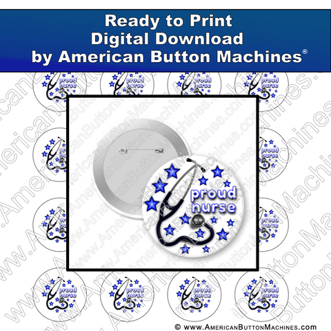 Digital Download, for buttons, digital download for buttons, Nurse