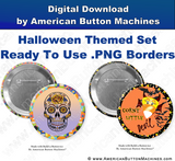 Digital Download for Buttons - Halloween Border Set