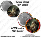 Digital Download for Buttons - Christmas Border Set