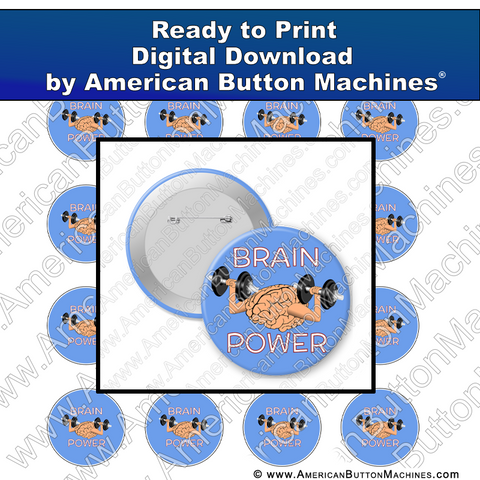 Digital Download, For Buttons, Digital Download for Buttons, , brain power, smart, learning
