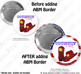 Digital Download for Buttons - Patriotic Border Set