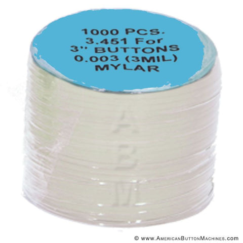 3'' Mylar - American Button Machines