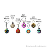 1.25" Versa-Back Snap Hook Keychain Set - American Button Machines