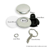 1.5" Versa-Back Chain Keychain Set - American Button Machines