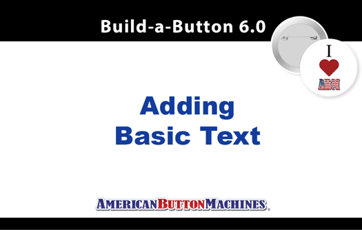 Adding Basic Text to a Button Design