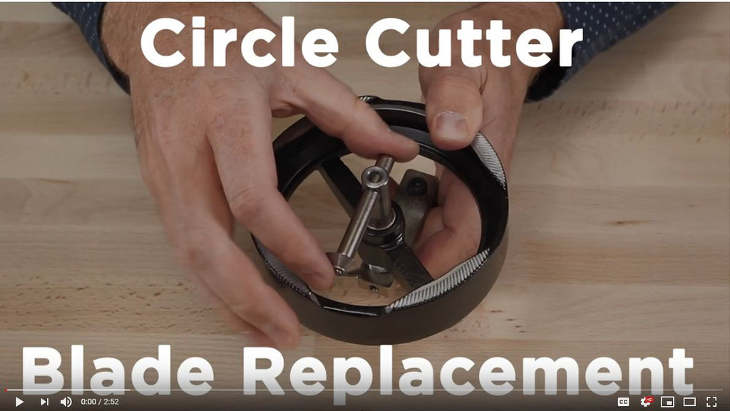 How To Change the Blade on an Adjustable Circle Cutter - Video Tutorial