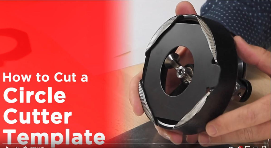 How To Cut A Template With the Adjustable Circle Cutter - Video Tutorial