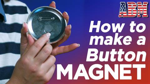 How To Make a Refrigerator Magnet With Buttons - Video Tutorial