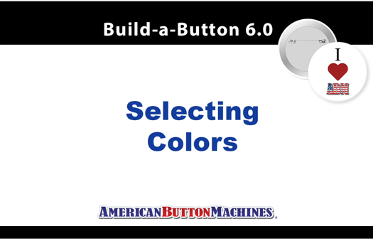 Selecting Custom Colors For Your Button Design in Button Design Software