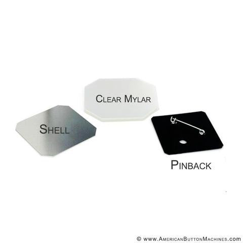 2&quot; x 2&quot; Button Supplies