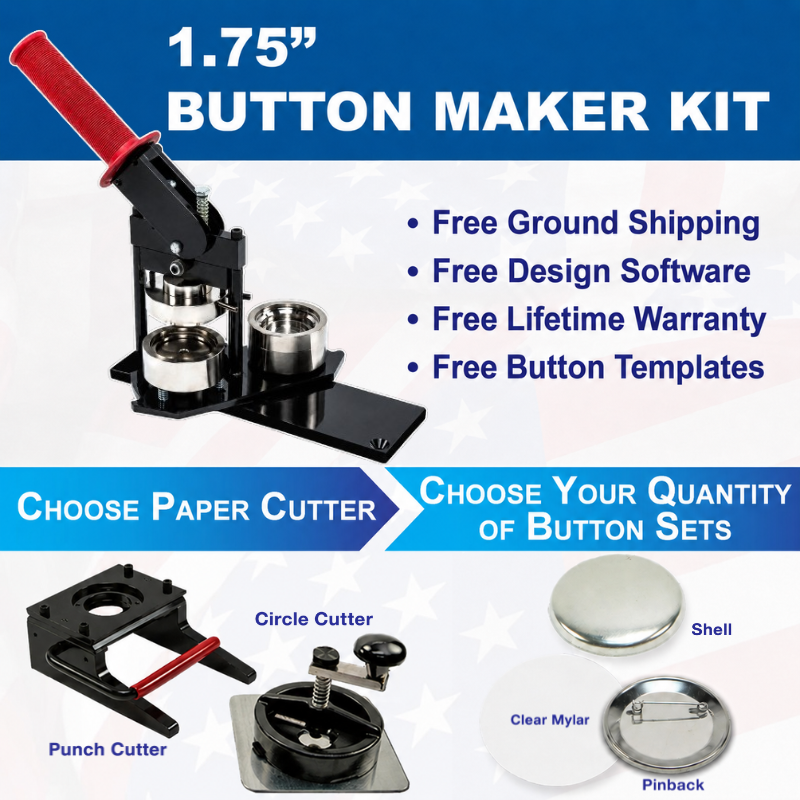 1.75" Button Maker Kit - American Button Machines