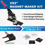 2"x2" Square Magnet Making Kit - American Button Machines