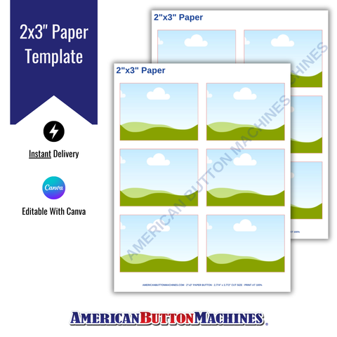 2x3" Paper Template