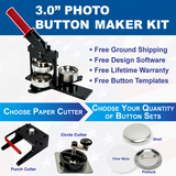 3 inch photo button maker kit