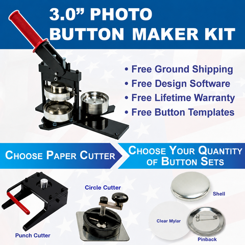 Button Maker Cast Button Making Kits – American Button Machines