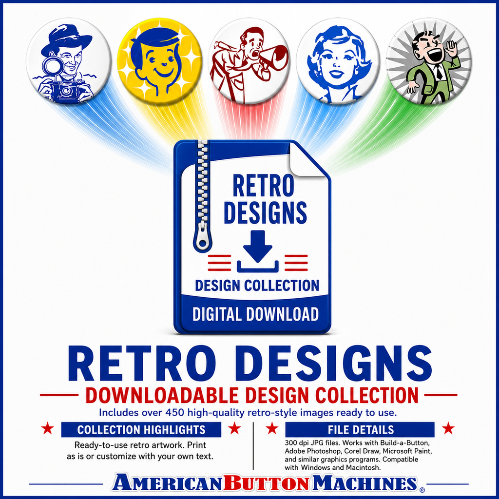 Retro Designs Collection - American Button Machines