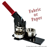 Model Z-225F 2 1/4" Fabric Button Maker Machine - American Button Machines
