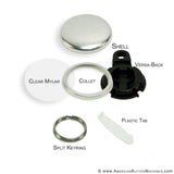 1" Versa-Back Split Keyring Set - American Button Machines