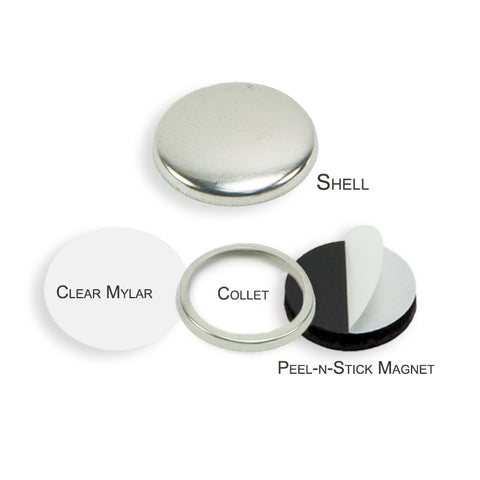 1.25 Collet Back Self-Adhesive Magnet Set – American Button Machines