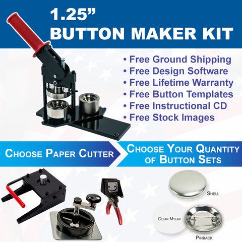 1.25 inch button maker kit