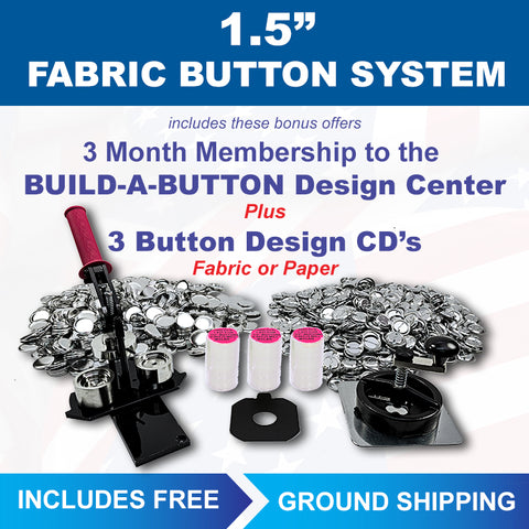 1.5 inch fabric covered button maker kit