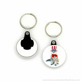 1.5" Versa-Back Split Keyring Set - American Button Machines