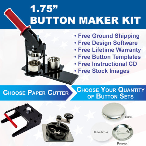 one and three quarter inch button maker kit