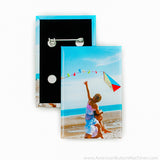 1.75"x2.75" Rectangle Vertical Pinback Sets - American Button Machines
