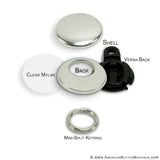 1.5" Versa-Back Mini Split Keyring Set - American Button Machines