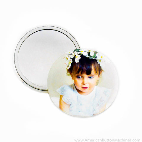 2.25" Mirror Back Buttons - American Button Machines