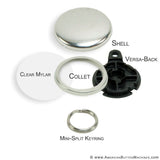 1.25" Versa-Back Mini Split Keyring Set - American Button Machines