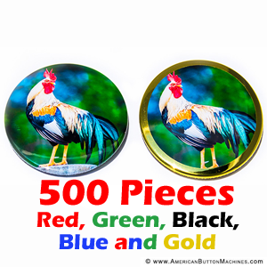 3.5" Accent Rings - Five Color Pack - 500pcs - American Button Machines